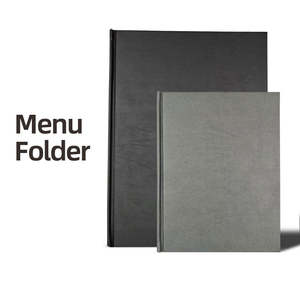 Großhandel Hochwertige Restaurant Menü Ordner pu Leder Menü halter Cover Papier Menü Ordner