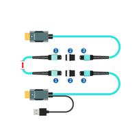 Fibre MPO détachable 48Gbps 8K @ 60Hz 2.1 câble AOC câble à fibre optique blindé avec tambour pour HDTV