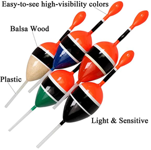 Flotteurs Slip Bobbers, toboggans en bois de balsa avec arrêts de Bobbers, flotteurs de pêche et Bobbers pour la pêche à la <span class=keywords><strong>truite</strong></span> basse Crappie - Product Image 2