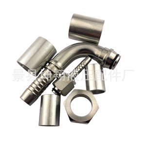 Raccord de tuyau hydraulique en acier inoxydable 304 316, connecteur fileté, coude haute pression - Product Image 2