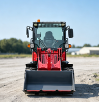 Chargeuse sur pneus compacte 25KW LC908, poids total de la machine 2,4 tonnes, charge nominale 800 kg, pour travaux agricoles et de construction