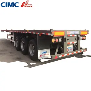 CIMC 3 Axle 40ft Container Pritschen auflieger mit KTL-Lackierung