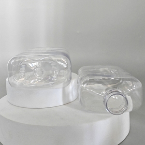 250ml 8oz Refillable Shampoo Containers with Pump <strong>Empty</strong> square Soap Dispenser <strong>Bottles</strong> for Lotion Soap Body Wash Gel <strong>Liquid</strong> - Product Image 5