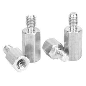 Support de colonne hexagonal à filetage externe en acier inoxydable 304, passage unique, pour carte mère, isolation mâle et femelle - Product Image 1