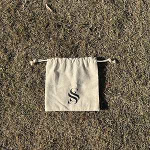 Promotional 100% Cotton <b>Drawstring</b> <b>Pouch</b> Organic Pure Cotton <b>Pouch</b> for Gift - Product Image 4