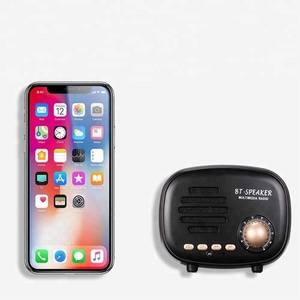 Rétro Forme De <span class=keywords><strong>Radio</strong></span> Sans Fil Stéréo Bluetooth Haut-Parleur BT avec <span class=keywords><strong>Son</strong></span> HD <span class=keywords><strong>Radio</strong></span> <span class=keywords><strong>FM</strong></span> - Product Image 3