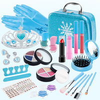 Ensemble de maquillage pour enfants, jouet de maquillage pour filles, déguisements, cosmétiques pour tout-petits, kit de maquillage pour enfants avec sac à main