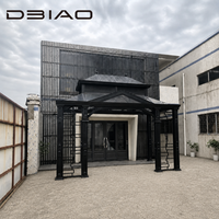 Véranda en aluminium et verre de forme spéciale, design personnalisé, pour patio extérieur et jardin