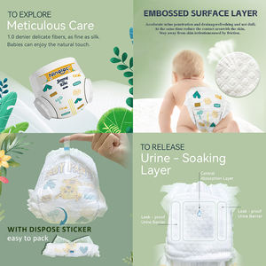 Pañales desechables tipo algodón 100% más vendidos, diseño de pantalones pull-up de alta calidad para bebés - Product Image 3