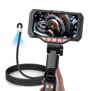 Caméra d'inspection endoscopique avec 6 LED, endoscope industriel HD 6,4 mm, écran IPS 4,5 pouces, diagnostic automobile, canalisations, maison - Product Image 1