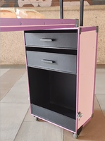 Meubles de salon de manucure, table de manucure pliable avec roulettes