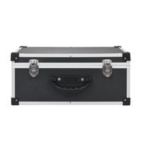 Boîte en aluminium personnalisée Boîte de rangement pour CD Boîte rigide en aluminium 60pc 80pc avec serrure