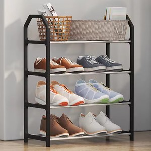 Zapatero de plástico creativo de 4 pisos, armario de almacenamiento de puerta para el hogar o el dormitorio para armario o la cocina, se requiere <span class=keywords><strong>montaje</strong></span> - Product Image 1