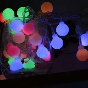 LEDストリングライトLEDライトボール防水屋外バッテリー駆動マルチカラー小型ボール結婚式の装飾用