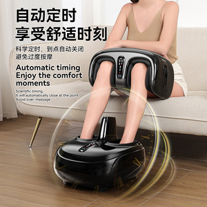 Masajeador de pies Mingrentang con cobertura completa, temporizador automático, bolsas de aire, calefacción, vibración, conexión a corriente y pantalla táctil para piernas y pies. - Product Image 1
