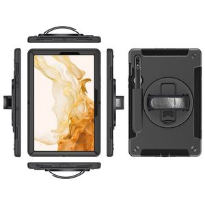 Custodia per Tablet con Supporto Girevole a 360° e Slot per Stilo, Antiurto, in PC, per Samsung <span class=keywords><strong>Galaxy</strong></span> <span class=keywords><strong>Tab</strong></span> S8 <span class=keywords><strong>11</strong></span> Pollici SM-X730 SM-X736B - Product Image 1