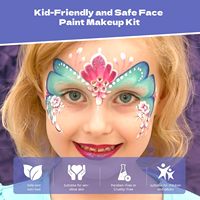 Kit de peinture pour le corps et le visage, ensemble de peinture pour visage professionnel pour enfant