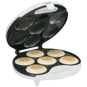 1400W 4 Holes Aluminium Sandwich Plate Electric Arepa Maker With Nonstick Surface, Makes up to 4 Perfectly Round Arepas