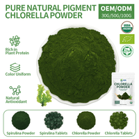 Poudre de Chlorelle Biologique EU&NOP, Poudre de Chlorelle Pyrenoidosa, Algues Vertes Riches en Protéines, Poudre de Chlorelle Biologique