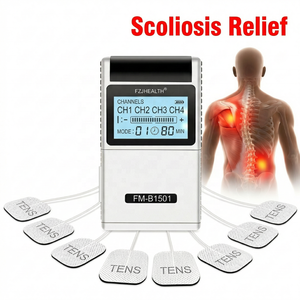 Máquina de Electroestimulación Nerviosa Transcutánea (TENS) para Alivio del Dolor de Espalda por Escoliosis, Control Remoto Inalámbrico, 15 Modos, 20 Niveles de Intensidad, Ultraligera, EMS - Product Image 1