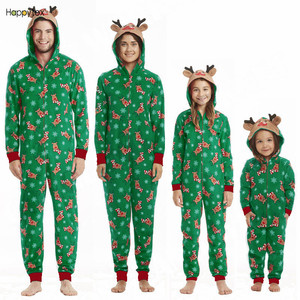 Conjuntos de Pijamas em Família para Meninos e Meninas com Estampa de Cervo e Neve, PJs de Natal para Família com Preço de Fábrica - Product Image 2