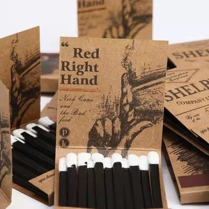 Cajas de cerillas de papel personalizadas con logotipo impreso, regalos promocionales con punta de color, diseño moderno, logotipo personalizado - Product Image 3