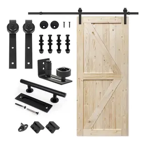 Cửa trượt phần cứng 10 ft Barn Door Kit cho nội thất hiện đại Barn Door