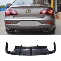 Diffuseur de pare-chocs arrière en fibre de carbone de haute qualité pour VW Passat CC 2009-2012, kit carrosserie avec séparateur de diffuseur arrière