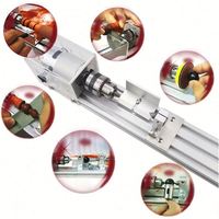 Mini tour à métaux pour polissage et découpe de perles rondes, machine à perles rondes pour le travail du bois et le bricolage
