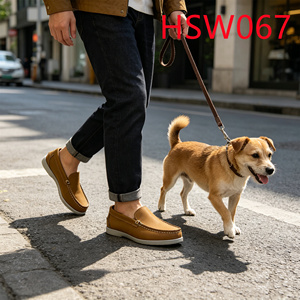 LLJ, scarpe da barca casual piatte antiscivolo con cuciture manuali in pelle di alta qualità per la spagna HSW068 - Product Image 5