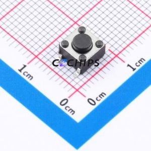 BTS0D0030BBG00 Tactile Switch SMD-4P,6x6mm Switch Round Button 1N Vertical Mount 6mm - Product Image 1