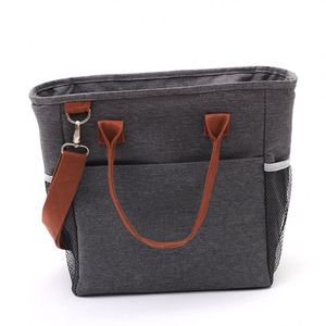 Stylish Reusable Cooler Tote <b>Lunch</b> Box for Women Convenient Shoulder <b>Strap</b> and Water Bottle Holder Cooler <b>Lunch</b> <b>Bag</b> - Product Image 5