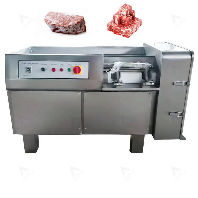 Cortadora Industrial Eléctrica de carne de vacuno, cortadora de carne congelada en cubitos