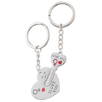 Hippe modegeschenken hartvormige emaille sleutelhanger Valentijnsdag geschenken liefhebber schattig paar sleutelhangers