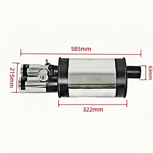 Valve de vide universelle en fibre de carbone en acier inoxydable Set d'échappement <span class=keywords><strong>Silencieux</strong></span> <span class=keywords><strong>Silencieux</strong></span> Tuyaux d'échappement - Product Image 2
