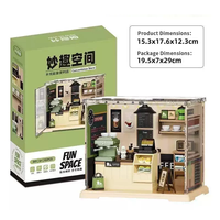 Nouveau produit, maison de poupée miniature à construire soi-même, puzzle 3D, kit de maison miniature à construire soi-même, maison miniature avec éclairage LED, modèle de maison miniature