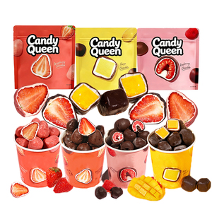 Đông lạnh món tráng miệng đồ ăn nhẹ sô cô la giòn trái cây đầy kem dâu mâm xôi niềm đam mê trái cây mini ngọt ngào kem bán buôn - Product Image 4
