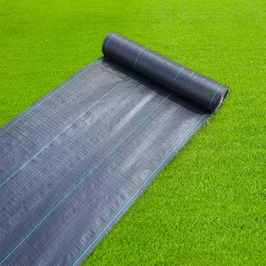 商业级防杂草草塑料网控制杂草地垫景观面料地面覆盖