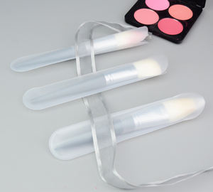 Muy suave Xgf pelo de cabra biselado recorte <span class=keywords><strong>contorno</strong></span> polvo suelto cepillo llama alto brillo cepillos solo maquillaje cepillo Etiqueta Privada - Product Image 5