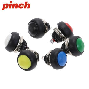 Pinch PBS-33B Waterproof <b>Push</b> <b>Button</b> <b>Switch</b> 12mm Hole Automotive Wiring Harness Ignition <b>Button</b> for Retrofit Upgrade - Product Image 3