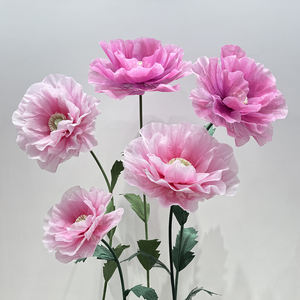 Fiori di peonia rosa multistrato fiori fatti a mano paesaggistico fiore gigante decorazione fiore artificiale - Product Image 5