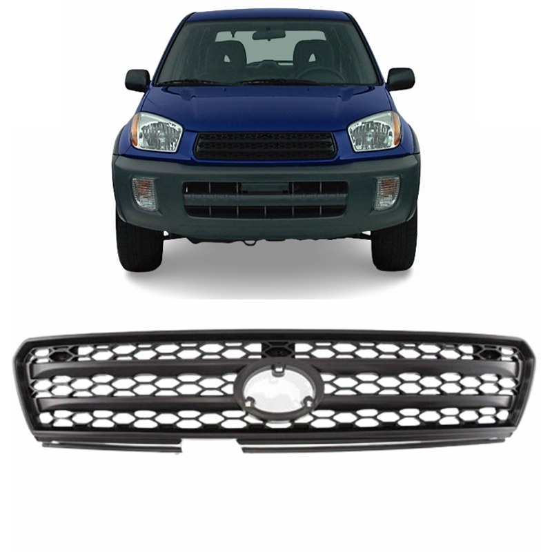 2016 Toyota Highlander Front Grill Painted Black Grille For 2004-2007 Toyota Highlander - Direct Replacement With Emblem Replacement Grille With Emblem - Foto 7