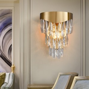 Applique murale LED moderne en cristal rectangulaire pour miroir <span class=keywords><strong>de</strong></span> <span class=keywords><strong>salle</strong></span> <span class=keywords><strong>de</strong></span> <span class=keywords><strong>bain</strong></span>, idéale pour la maison et l'hôtel - Product Image 2
