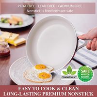 Ensemble de 11 ustensiles de cuisine antiadhésifs, revêtement céramique non toxique, casseroles et poêles durables, essentiels de cuisine sains, chauffe rapide