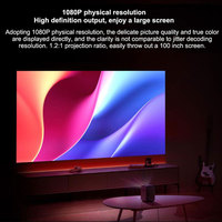 Akıllı Projektör L1 DLP 2G RAM 1080P Kısa Mesafe Android Şarj Edilebilir Dahili Hoparlörler 1500-2000 Lümen Taşınabilir
