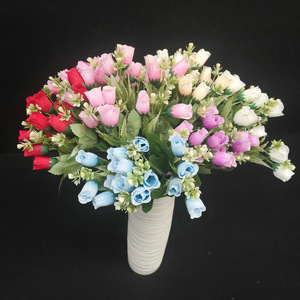 Bouquet de roses artificielles Yiyi Flowers, 30 cm-100 cm, décoration de mariage et de maison, arrangement floral en plastique - Product Image 2