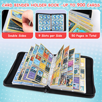 Classeur de cartes à 9 pochettes pour collection de cartes de jeux TCG et de cartes sportives