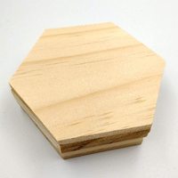 Tranches hexagonales en bois de pin non fini Tailai pour artisanat DIY, découpe de bois pour la décoration intérieure et les loisirs créatifs
