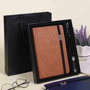 Personalized Business <b>Notebook</b> Gift <b>Set</b> with Pen - Custom Logo Corporate Gifts for Employees & Clients - Product Image 2