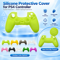 Housse de protection en silicone colorée antidérapante pour manette de jeu PS4, accessoires de jeu